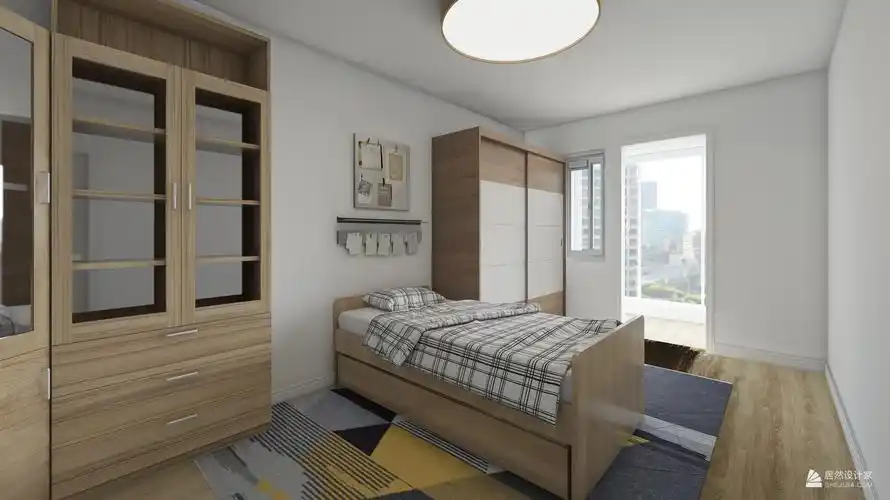 铁匠营新村3 - 现代风格一室一厅装修效果图 - 李永佳设计效果图 - 每