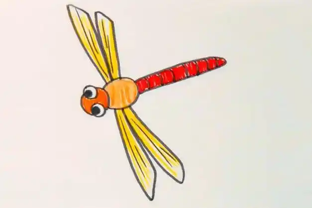 幼儿园简笔画蜻蜓 简笔画图片大全-普车都