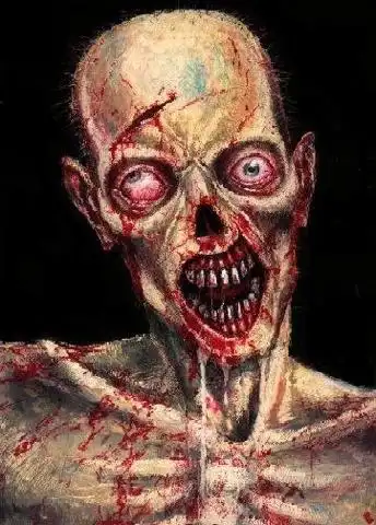 流血的眼图片,吓人用的?