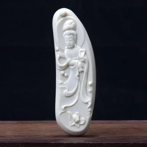 地中海蛋白石观音雕刻牌