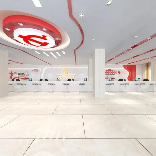 幸福里社区党群服务中心大厅效果图