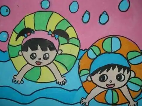 简笔画炎热的夏天