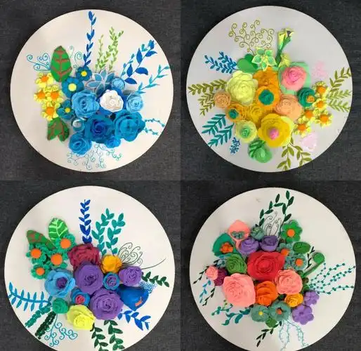 儿童粘土画,自制礼物!