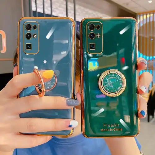 华为荣耀30手机壳时钟支架30s防摔全包镜头30pro 保护套曲面honor液态