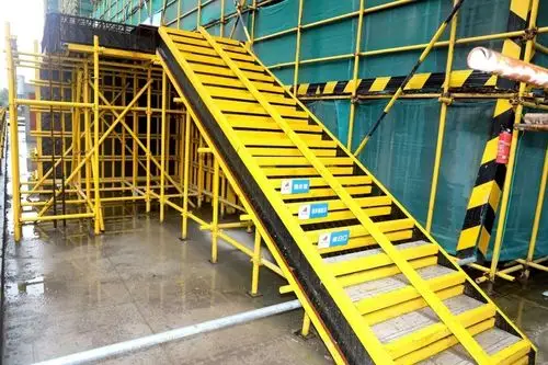 完美呈现砌筑工艺样板楼梯梯段板施工