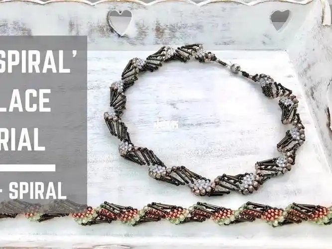 串珠教程螺旋型珠珠手链