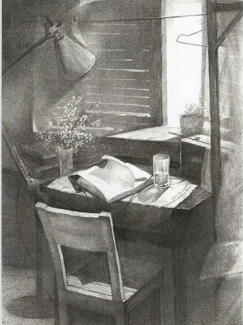 场景素材#艺术设计  #东华大学艺术考研  #东华大学设计素描 #东华