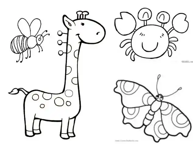 动物植物故事简笔画儿童简笔画大全教程动植物交通工具简单画法图解