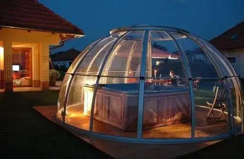 等我家有了院子,一定要做一个圆形阳光房,安装方便又上档次