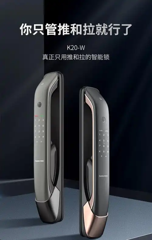2022新款凯迪仕(kaadas)指纹锁智能锁家用防盗门锁 电子密码锁 k20-w