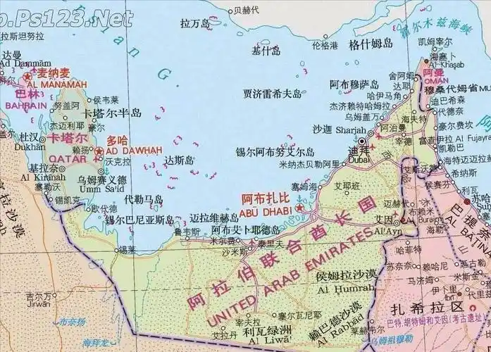 迪拜 世界地图(世界地图全图迪拜)插图