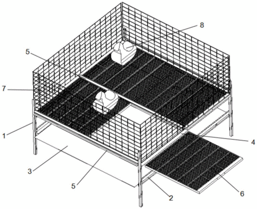 一种肉鸡饲养用的抽拉式底板鸡笼结构的制作方法