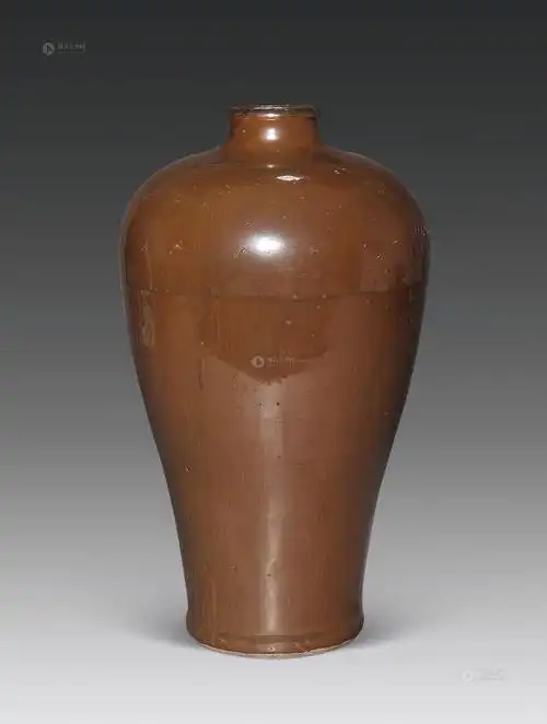 【明 酱釉梅瓶】拍卖品_图片_价格_鉴赏_明代单色釉瓷器_雅昌艺术品
