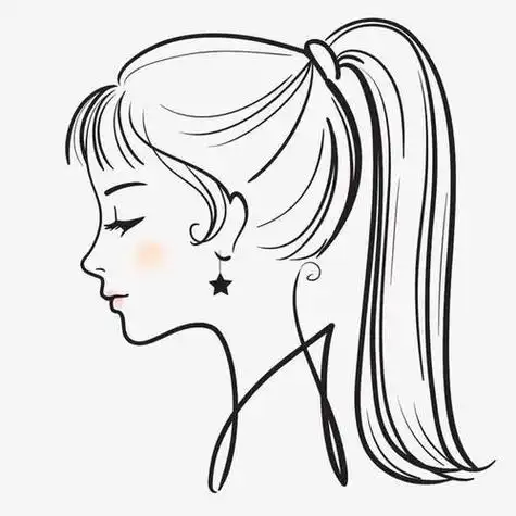 女孩走路侧脸简笔画 第5页手绘少女 女孩 女人 时尚美女 女性素描头像