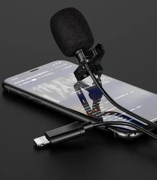 新款领夹麦克风耳机智能降噪网红直播话筒k歌金属话筒支持35插针适用