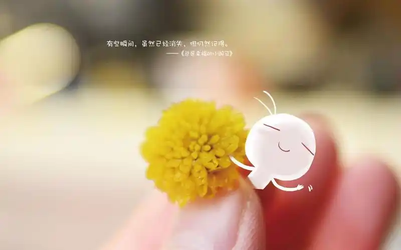 幸福可爱小豌豆暖心电脑壁纸