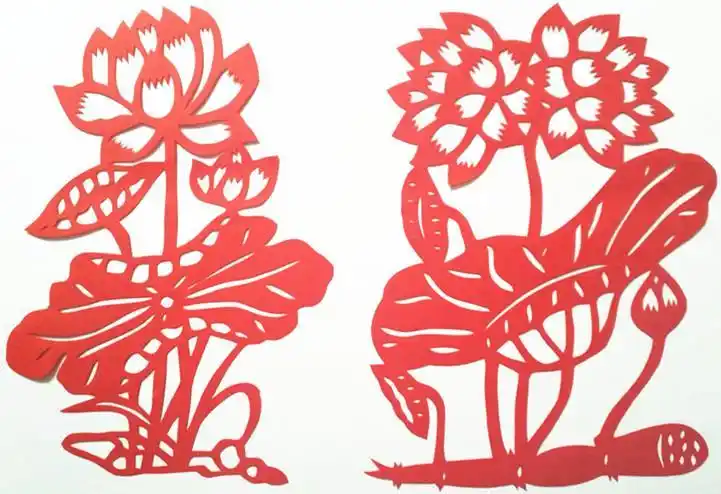 手工剪纸刻画作品