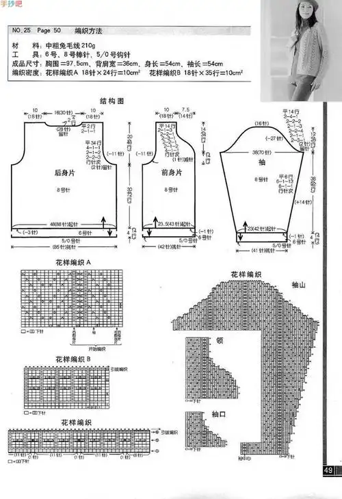 漂亮春秋女士开衫毛衣编织教程