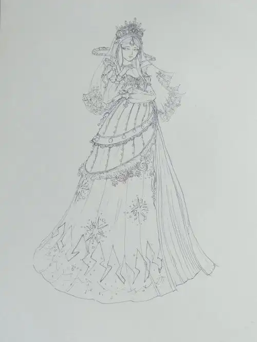 绘画  #手绘  #线稿  #时希 #时间公主  #时间公主时希  #时间之神