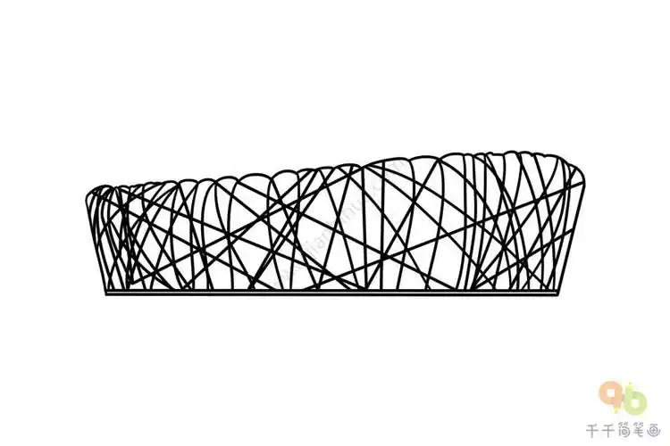鸟巢简笔画怎么画