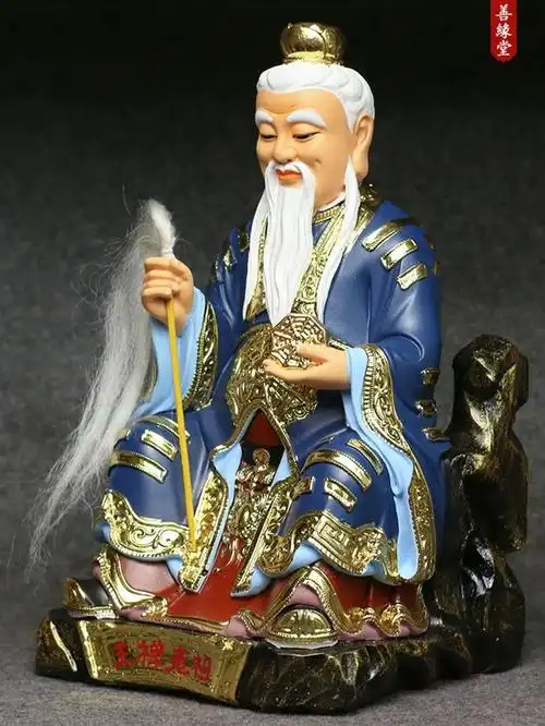 鬼谷子王婵老祖树脂神像鬼谷11师佛像客厅家用摆件
