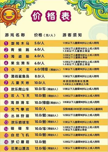 2020珠海海滨公园游乐场项目汇总(最新)