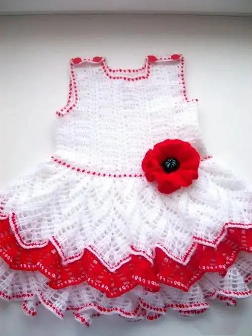 钩织童裙附图解