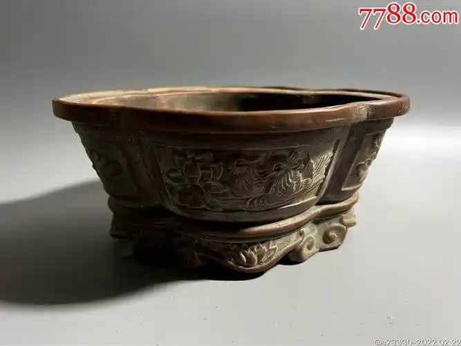 乾隆寄托款紫砂花盆一只_价格120元_第1张_7788收藏__收藏热线