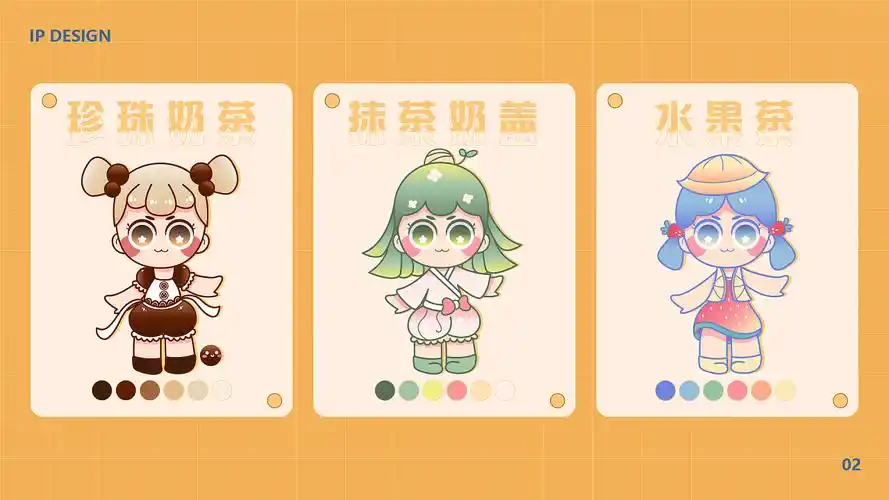 ip形象设计奶茶拟人