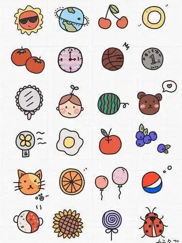 画教程圆圆的东西-简笔画简笔画教程简笔画教程文化绘画圆形简笔画