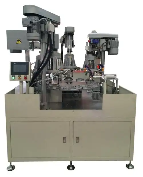 圆盘式自动钻孔攻牙机