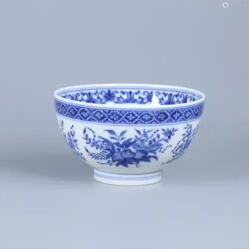 清康熙 江西瓷业公司青花花卉纹碗