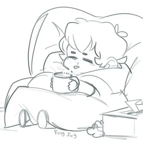 线稿临摹躺沙发的小人儿新手临摹