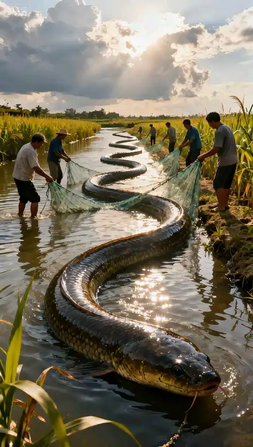 第一次见这么大的鳝鱼