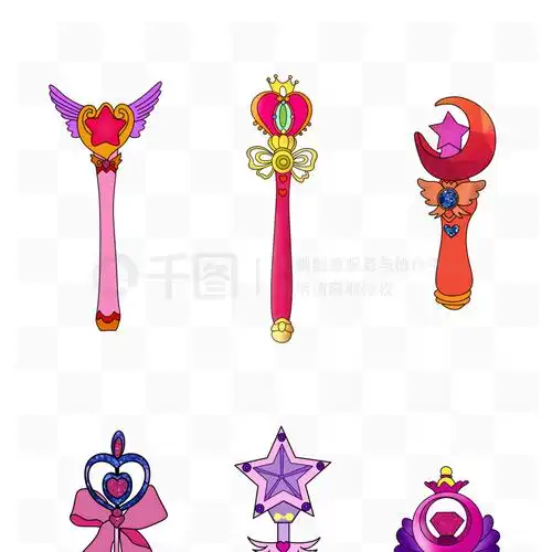 可爱粉色音乐少女变身魔法杖矢量素材模板免费下载_psd格式_3072像素_