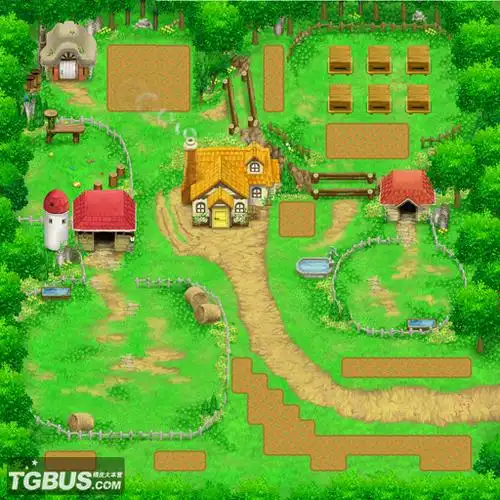 《牧场物语:双子村》研究资料之场景全貌图