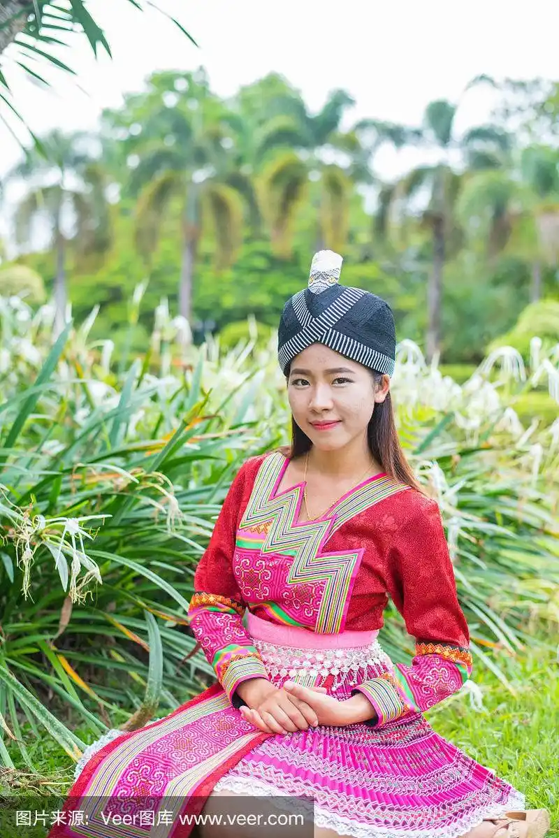 女人,高山族,衣服,长颈族,亚洲