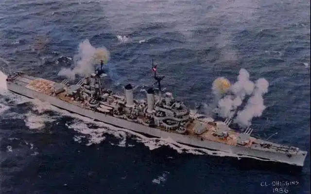 为战而生的海伦娜号搭载15门152毫米舰炮洗甲板专用巡洋舰