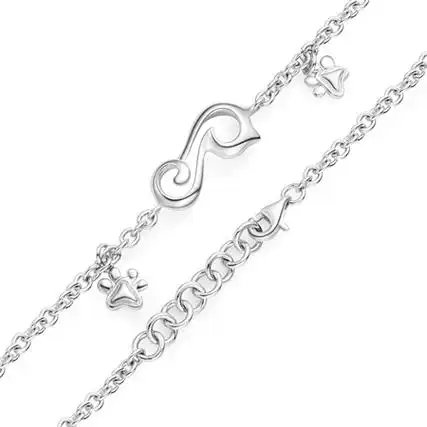 电商专款周大福cococat系列猫鱼之恋925银手链