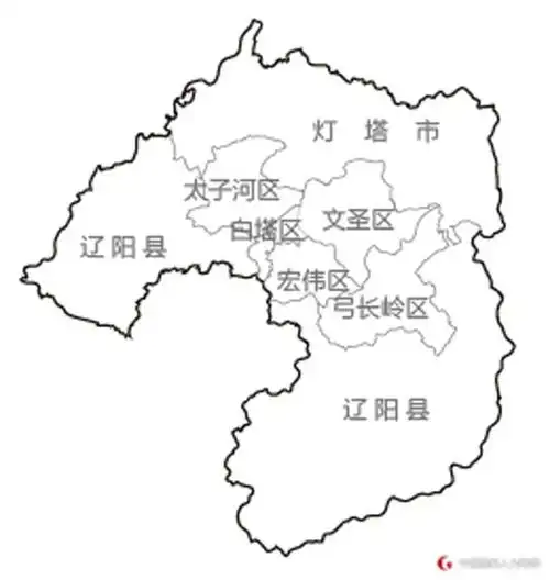 辽阳市下辖一个县(辽阳县),一个市(灯塔市),五个区(白塔区,文圣区