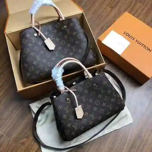 lv/路易威登 montaignebb手袋 蒙田老花手拎单肩斜挎包女包 m41055