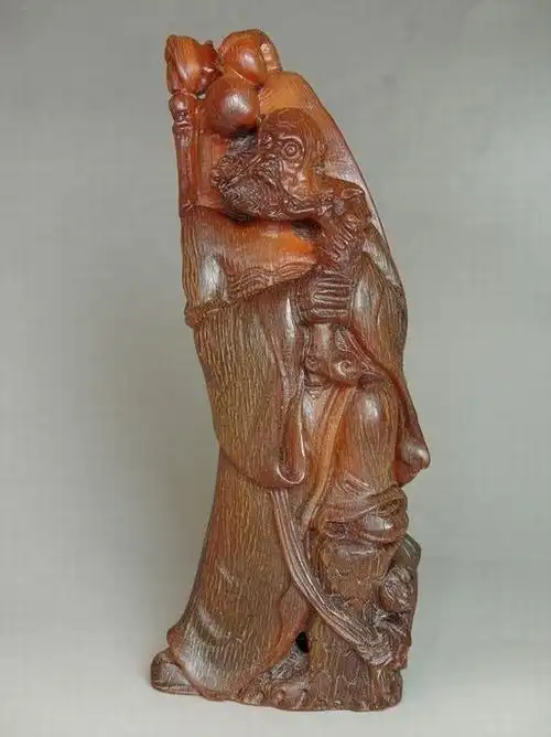 明代苏门答腊犀牛角雕达摩