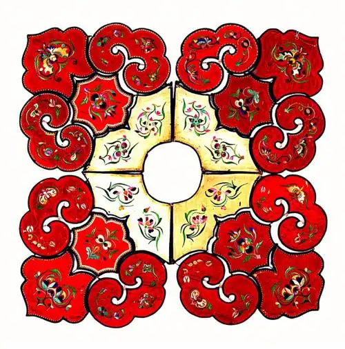 选自《中国传统服饰云肩肚兜》#中国古代纹样图  #图案设计  #中国