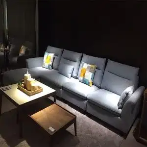 米兰家居ml1802沙发意式极简三人位四人位沙发北欧轻奢风高档客厅