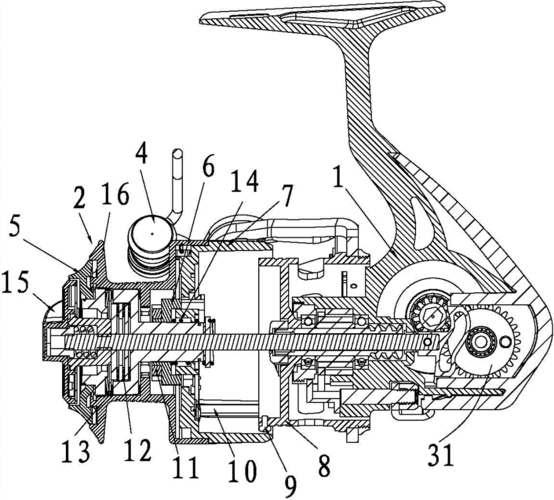 cn202958520u_纺车式渔线轮的双刹车机构失效