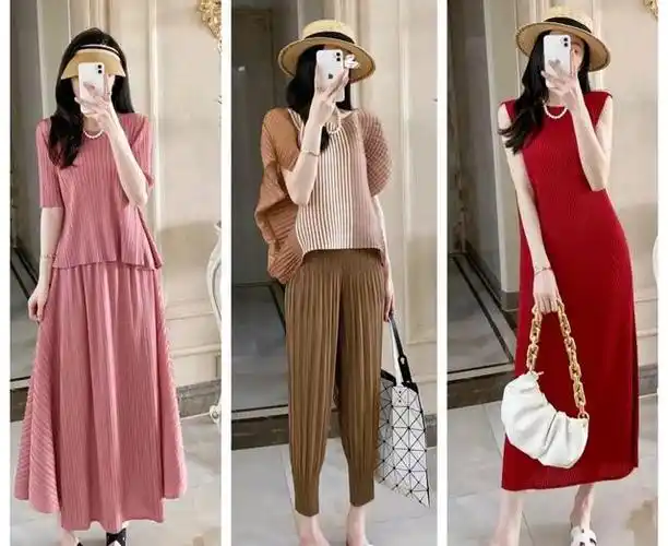 夏天"莫兰迪色"穿搭长在了我的审美上,温柔女人味太迷人