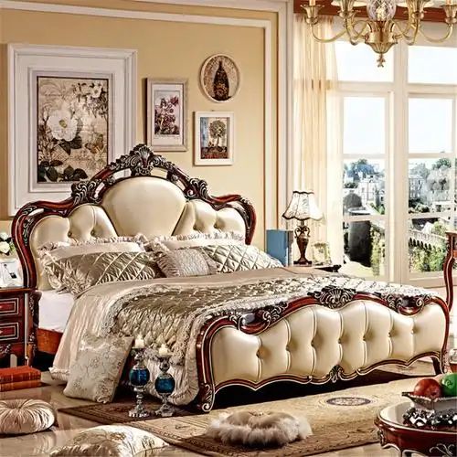 0409 european classic antique bedroom furniture