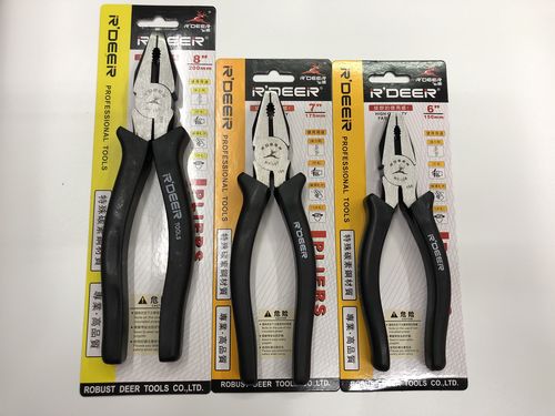 全新ssp电工老虎钳平嘴ssp1088寸带孔飞鹿平咀手虎钳