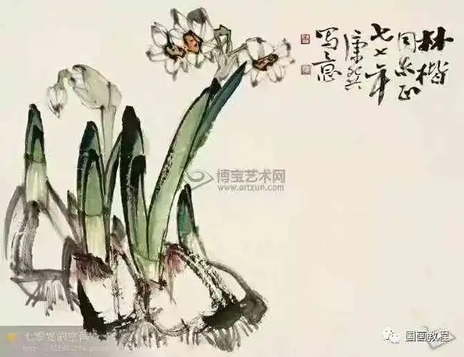 163名家笔下的国画水仙荟萃