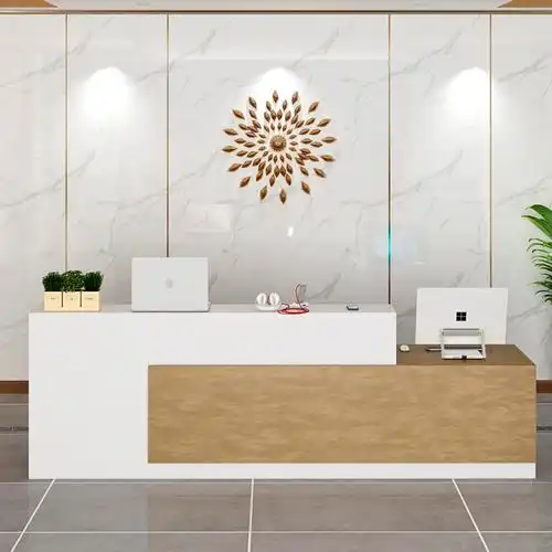 吧台收银台小型店铺柜台网红饭店公司接待台商用美容院服装店前台